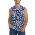 thumbnail image 1 of Daiia Rose Flowers Printed Men's Tank Tops,Casual Soft Sleeveless Gym Muscle Shirts Bodybuilding Tee-X-Large, 1 of 1
