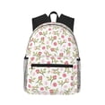 thumbnail image 1 of Daiia Rose Flowers School Backpack for Men Women, Unisex Large Waterproof Bookbag Schoolbag Casual Daypack for High School/College/Teens/Travel/Work Black, 1 of 8