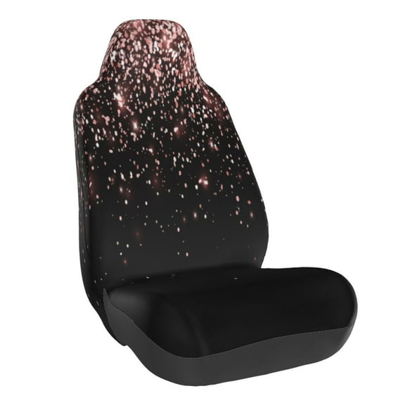 Daiia Rose Gold Glitter1 Printed Car Seat Cover - Waterproof & Sweatproof - Universal Fit, Machine Washable, Non-Slip - Seat Protector for Car, Truck, SUV, Van (1 Pack)