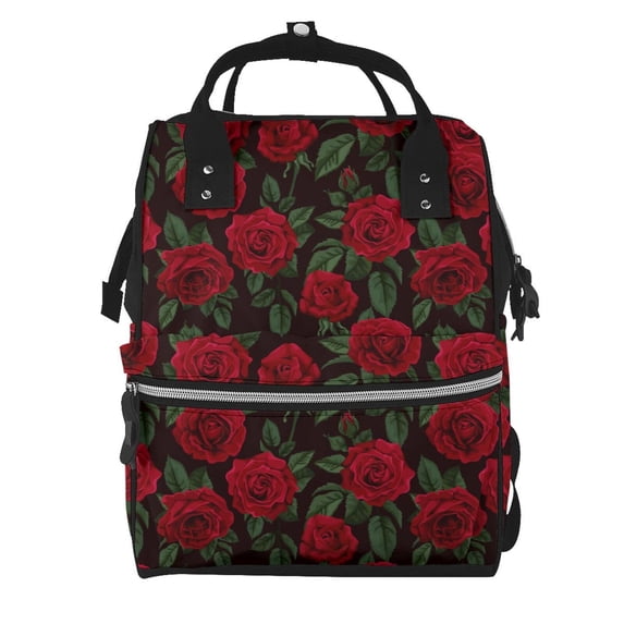 Daiia Rose Large Capacity Baby Bag Waterproof Stylish Diaper Bag Mummy Backpack Adjustable Straps Diaper BagBaby Essentials Bag