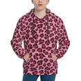 thumbnail image 1 of Daiia Rose Leopard Print for Boys Fashion Hoodies & Sweatshirts with Kangaroo Pocket,Hooded Sweatshirt for Kid, Breathable& Moisture Wicking-X-Large, 1 of 6