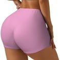 thumbnail image 1 of Daiia Rose Red Pattern Women's Workout Shorts Biker Shorts - High Waisted Workout Spandex Tummy Control Gym Running Yoga Shorts-Small, 1 of 8