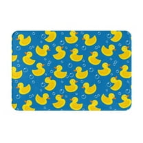 Daiia Rubber Duck Front Door Mat, Heavy Duty Durable Welcome Mat for Outdoor Indoor, Dirt Trapper Waterproof Super Absorbent Door Mat, 16" x 24"