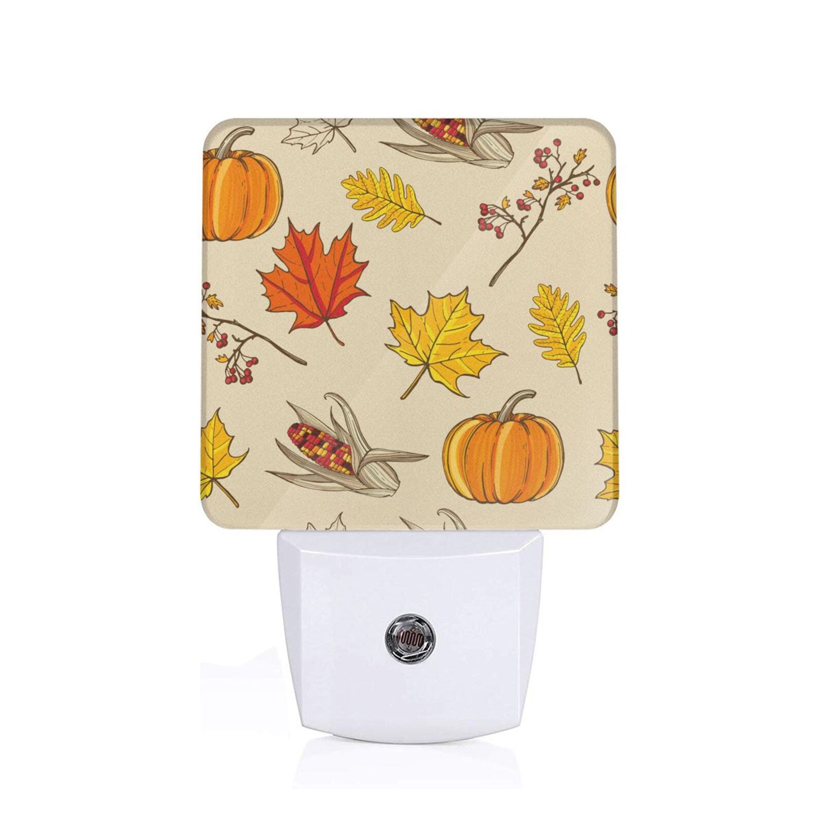 Daiia Rustic Harvest Time Pattern Plugin LED Backlit Night Light with