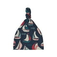 thumbnail image 1 of Daiia Sailboat And Wave Pattern Baby Beanie Knit Toddler Hat Kids Embroidered Beanies Cap for Girls Boys 0-8 Years, 1 of 5
