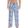 thumbnail image 1 of Daiia Sailboats On A Waves Men's Sleep Pant with Pockets and Drawstring,Pajama Pants-X-Large, 1 of 9