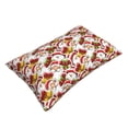 thumbnail image 1 of Daiia Santa Claus bells Snowman Bedding Waterproof Pillow Protector Zippered Queen – Bed Bug Proof Pillow Encasement-14"x20", 1 of 6