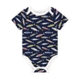 thumbnail image 1 of Daiia Sardine Printed Unisex-Baby Short Sleeve Onesies Bodysuits Baby Climbing Clothes Soft and Comfortable Romper with Expandable Shoulder Design-2 Years, 1 of 8