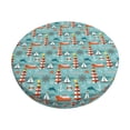 thumbnail image 1 of Daiia Sea Lighthouse Stool Covers Round,Round Bar Stool Covers Waterproof Bar Chair Covers Washable Stool Cushion Slipcover for 12-14 Inch Chair-, 1 of 7