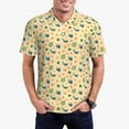 thumbnail image 1 of Daiia Sea Turtle And Whale Pattern Men’s Polo Shirts,Solid Deck Shirt,Classic Fit, Breathable Cotton Polo for Casual and Sport Wear-4X-Large, 1 of 7