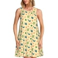 thumbnail image 1 of Daiia Sea Turtle And Whale Print Women's Dresses 2025 Trendy Short sleeve Dresses Casual Baggy Flowy Maxi Sun Dresses, 1 of 7
