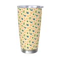 thumbnail image 1 of Daiia Sea Turtle And Whale Printed 20oz Insulated Coffee Cup with Straw Topper, Fully Spill Proof Travel Coffee Mug, Stainless Steel Tumbler for Work Home Outdoor Car-Without Straw, 1 of 8
