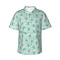 thumbnail image 1 of Daiia Sea Turtle Hawaiian Shirt for Men Gentle Cotton Regular Short Sleeve Casual-Medium, 1 of 9
