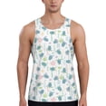 thumbnail image 1 of Daiia Sea Turtle Printed Men's Quick Dry Fit Muscle Tank Top Slim-Fit Tank Workout Tank Top Lightweight Sports Tank Top-Large, 1 of 7