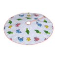 thumbnail image 1 of Daiia Sea Turtle Whale Drawing Merry Christmas Tree Skirt , Xmas Large Lace-up Tree Skirt, Santa Snowflakes Rustic Home Decorations New Year Party Farmhouse Decor-36", 1 of 7