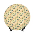 thumbnail image 1 of Daiia Sea Turtle And Whale Printed Pattern Ceramic Plate Dinner Plates Bone China Decorative Plates with Display Stand Art Ceramic Ornaments for Wall Hanging Decoration-6in, 1 of 6