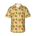 thumbnail image 1 of Daiia Sea and Sand Hawaiian Shirt for Men Gentle Cotton Regular Short Sleeve Casual-X-Large, 1 of 9