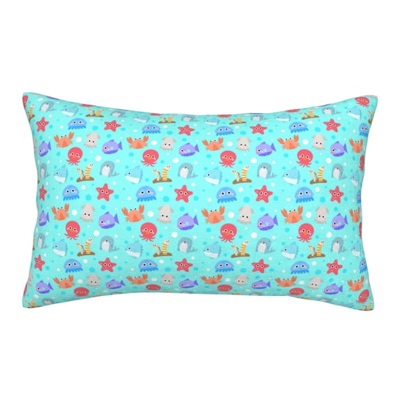 Daiia Sea animals Pattern Bedding Waterproof Pillow Protector Zippered Queen – Bed Bug Proof Pillow Encasement-20"x30"