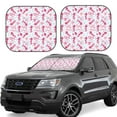 thumbnail image 1 of Daiia Seahorse and Starfish 2PCS Car Windshield Sun Shade, Foldable Sun Shield for Car Front Window, Auto Sun Blocker Visor Protector Universal for Truck SUV Pickup-Large, 1 of 7