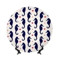 thumbnail image 1 of Daiia Seahorses and Hearts Printed Pattern Ceramic Plate Dinner Plates Bone China Decorative Plates with Display Stand Art Ceramic Ornaments for Wall Hanging Decoration-8in, 1 of 6