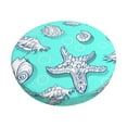 thumbnail image 1 of Daiia Seashell And Starfish Stool Covers Round,Round Bar Stool Covers Waterproof Bar Chair Covers Washable Stool Cushion Slipcover for 12-14 Inch Chair-12 inch, 1 of 7