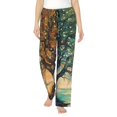 thumbnail image 1 of Daiia Seasonal Tree Reflection Women's Sleep Pant with Pockets and Drawstring,Pajama Pants-Medium, 1 of 9