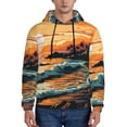 thumbnail image 1 of Daiia Serene Ocean Sunset for Men's Fashion Hoodies & Sweatshirts with Kangaroo Pocket Hooded Sweatshirt Breathable & Moisture Wicking-Small, 1 of 7