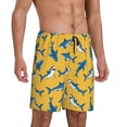 thumbnail image 1 of Daiia Shark Print Mens Woven Stretch Pajama Short,Short Pajama Pants-3X-Large, 1 of 7