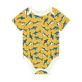 thumbnail image 1 of Daiia Shark Print Printed Unisex-Baby Short Sleeve Onesies Bodysuits Baby Climbing Clothes Soft and Comfortable Romper with Expandable Shoulder Design-9M, 1 of 8
