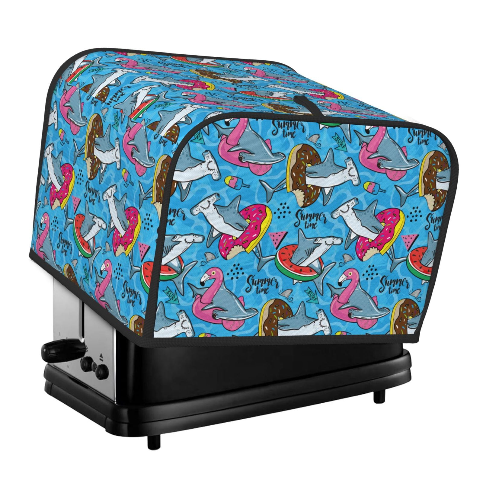 Daiia Sharks Summer Pattern 4 slice Toaster Cover, Toaster Appliance
