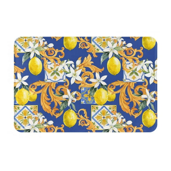 Daiia Sicilian Style Front Door Mat, Heavy Duty Durable Welcome Mat for Outdoor Indoor, Dirt Trapper Waterproof Super Absorbent Door Mat, 16" x 24"