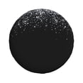 thumbnail image 1 of Daiia Silver Glitter1 Tire Covers , Travel Trailer Camper Truck SUV Motorhome Waterproof Wheel Cover, Sun Rain Snow Protector-15 inch, 1 of 9