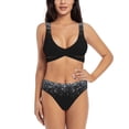 thumbnail image 1 of Daiia Silver Glitter1 Women's Bikini Set Two Piece Swimsuit High Waisted Bikini Adjustable Straps Bikini Perfect for Beach, Pool, and Summer Vacation-Small, 1 of 9