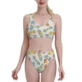 thumbnail image 1 of Daiia Skateboard printed 2 piece Swimsuit Bikinis for Women High Waisted Racerback Bathing Suits Summer Tummy Control Scoop Neck Swimwear-XX-Large, 1 of 8
