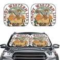 thumbnail image 1 of Daiia Skeleton Cowboy And Guitar 2PCS Car Windshield Sun Shade, Foldable Sun Shield for Car Front Window, Auto Sun Blocker Visor Protector Universal for Truck SUV Pickup-Small, 1 of 7
