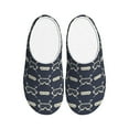 thumbnail image 1 of Daiia Ski Goggles Vintage Print Print Women’s Fuzzy Slippers Memory Foam Lightweight House Shoes Cozy Loafer Flannel House Shoes-42/43, 1 of 7