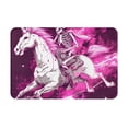 thumbnail image 1 of Daiia Skull White Horse Front Door Mat, Heavy Duty Durable Welcome Mat for Outdoor Indoor, Dirt Trapper Waterproof Super Absorbent Door Mat, 16" x 24", 1 of 9