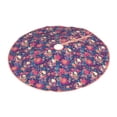 thumbnail image 1 of Daiia Skull colorful flower daisy Drawing Merry Christmas Tree Skirt , Xmas Large Lace-up Tree Skirt, Santa Snowflakes Rustic Home Decorations New Year Party Farmhouse Decor-48", 1 of 7