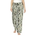 thumbnail image 1 of Daiia Skull with Cash Women's Sleep Pant with Pockets and Drawstring,Pajama Pants-X-Large, 1 of 9