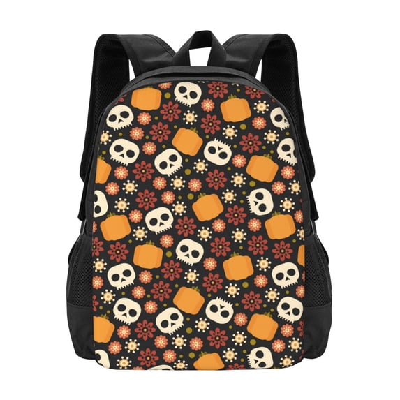 Daiia Skulls Backpack for Men and Women -Durable Backpack Large Capacity, Water-Resistant Bag with Adjustable Straps and Laptop Compartment
