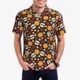 thumbnail image 1 of Daiia Skulls Pattern Men’s Polo Shirts,Solid Deck Shirt,Classic Fit, Breathable Cotton Polo for Casual and Sport Wear-XX-Large, 1 of 7