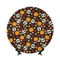 thumbnail image 1 of Daiia Skulls Printed Pattern Ceramic Plate Dinner Plates Bone China Decorative Plates with Display Stand Art Ceramic Ornaments for Wall Hanging Decoration-6in, 1 of 6