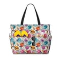 thumbnail image 1 of Daiia Skulls and Roses Beach Travel Bag - Water-Resistant Beach Bag, Lightweight Tote with 7 Pockets for Women and Men - Gym,Pool,Camping,Reusable Grocery Bag, 1 of 7