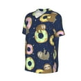 thumbnail image 1 of Daiia Sloth with Donuts Mens Baseball Jersey Button Down Shirts Short Sleeve Sports Uniforms-Large, 1 of 9