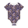 thumbnail image 1 of Daiia Snake And Floral Printed Unisex-Baby Short Sleeve Onesies Bodysuits Baby Climbing Clothes Soft and Comfortable Romper with Expandable Shoulder Design-12 Months, 1 of 1
