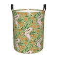 thumbnail image 1 of Daiia Snake And Floral Round Laundry Basket with Handles Thickened Waterproof Circular hamper,Dirty Clothes Storage Basket for Bedroom,Bathroom,College Dorm-Small, 1 of 8