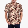 thumbnail image 1 of Daiia Snake Pattern Men’s Polo Shirts,Solid Deck Shirt,Classic Fit, Breathable Cotton Polo for Casual and Sport Wear-XX-Large, 1 of 9