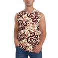 thumbnail image 1 of Daiia Snake Printed Men's Tank Tops,Casual Soft Sleeveless Gym Muscle Shirts Bodybuilding Tee-X-Large, 1 of 8