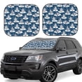 thumbnail image 1 of Daiia Snow Penguin 2PCS Car Windshield Sun Shade, Foldable Sun Shield for Car Front Window, Auto Sun Blocker Visor Protector Universal for Truck SUV Pickup-Small, 1 of 7
