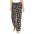 thumbnail image 1 of Daiia Snowflake Cream Hot Cocoa Women's Sleep Pant with Pockets and Drawstring,Pajama Pants-Medium, 1 of 9